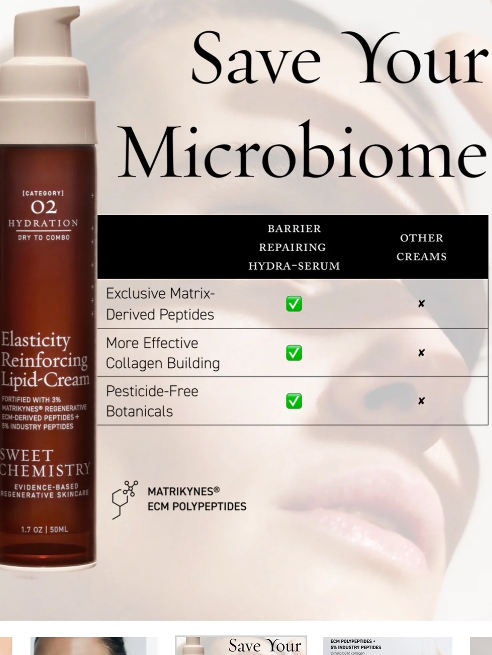 NIB: Sweet Chemistry - Elasticity Reinforcing lipid Cream 1.7 OZ $149 - Picture 10 of 13